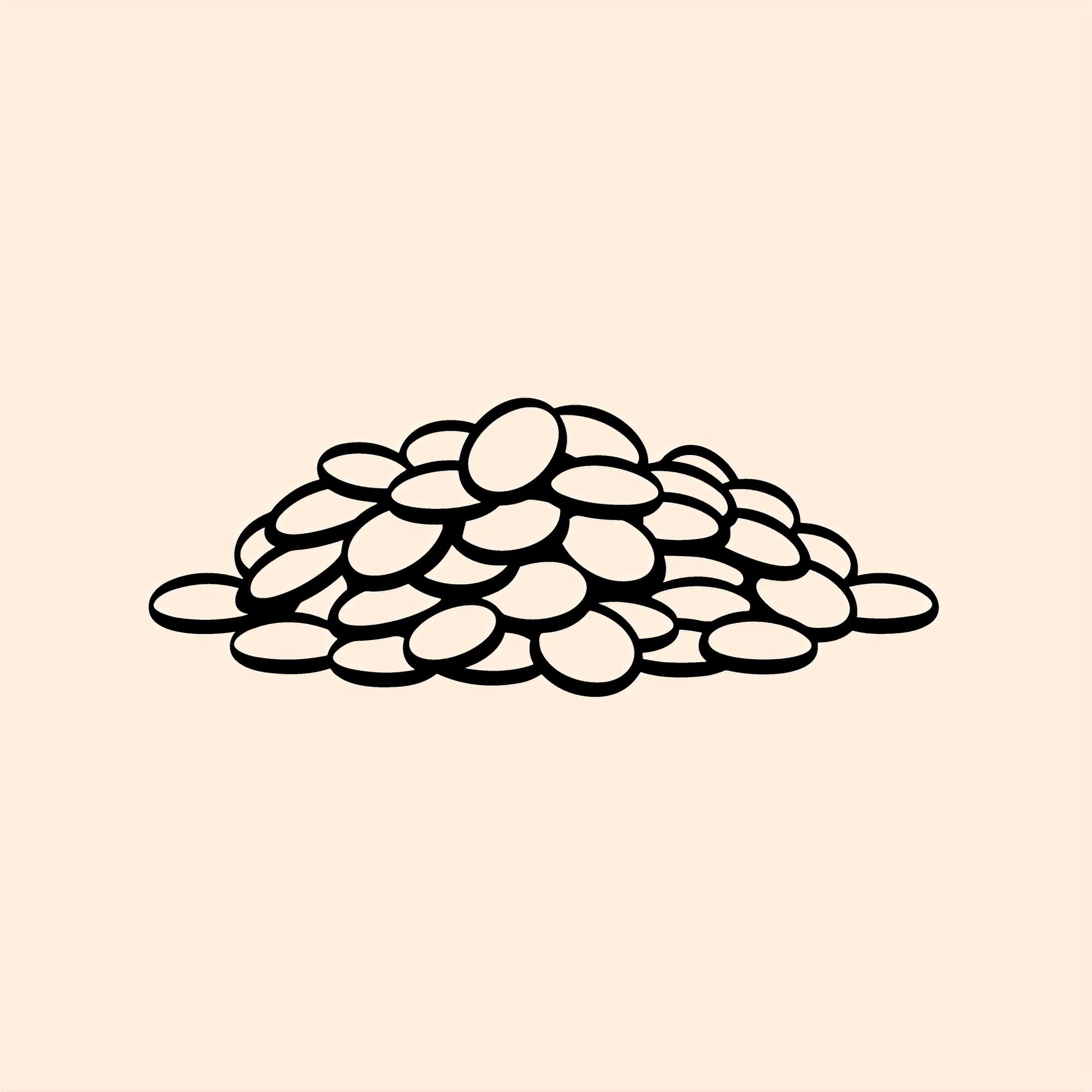 simple drawing of lentils