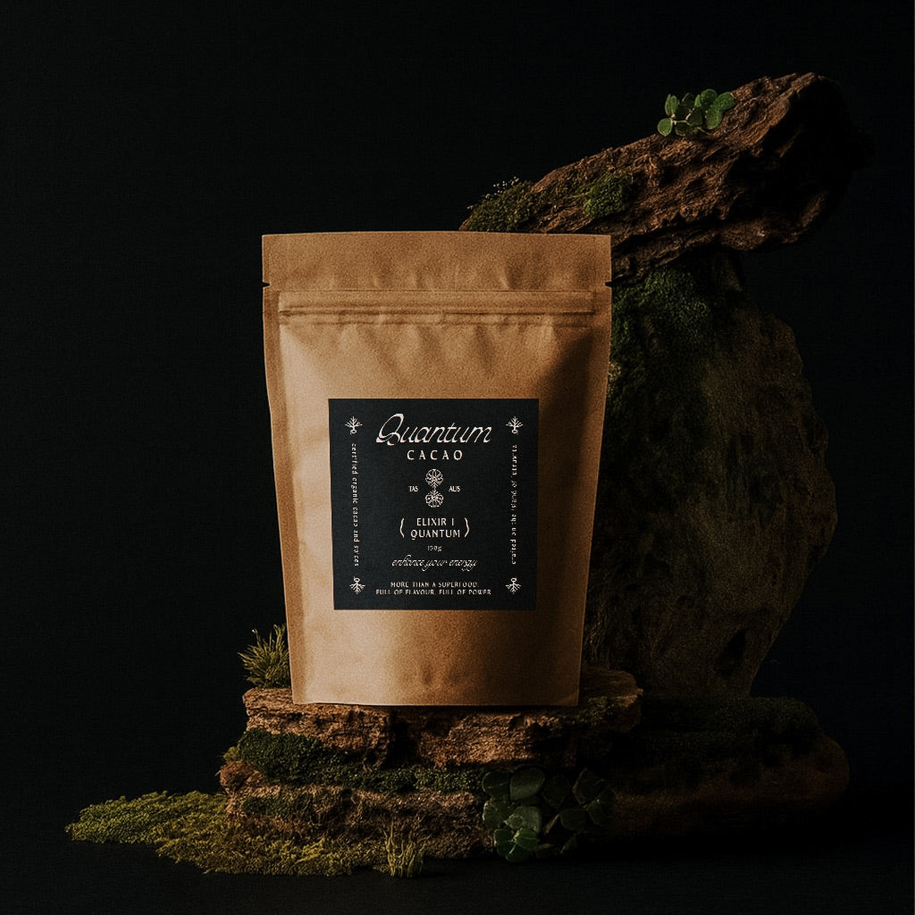 Quantum Cacao Elixir — organic cacao and superfood blend made in Tasmania Australia