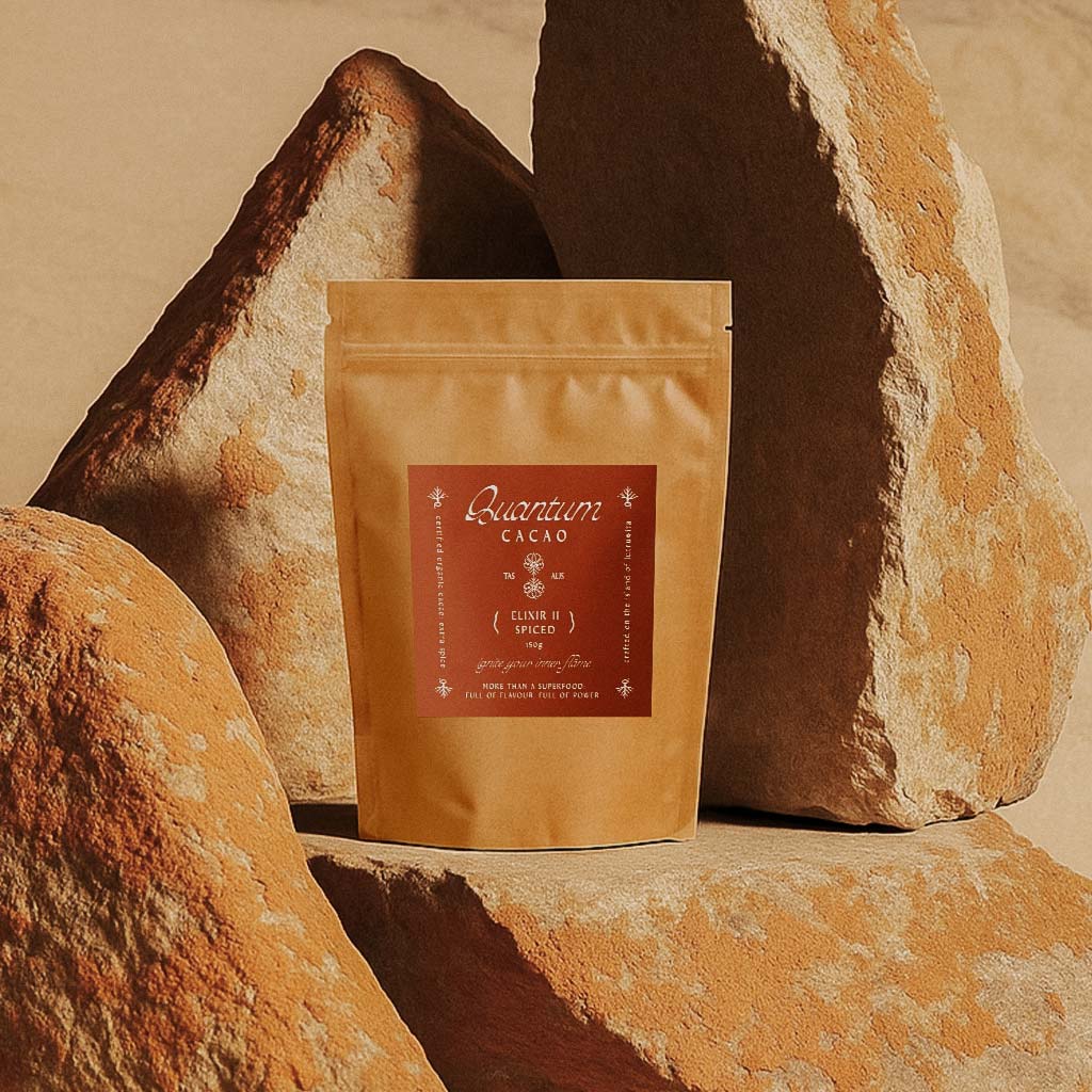 Spiced Cacao Elixir — organic cacao, superfood and cayenne blend made in Launceston Tasmania